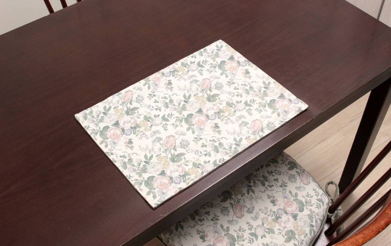 花柄プリント ランチョンマット 約32×45cm [Belle Heure]