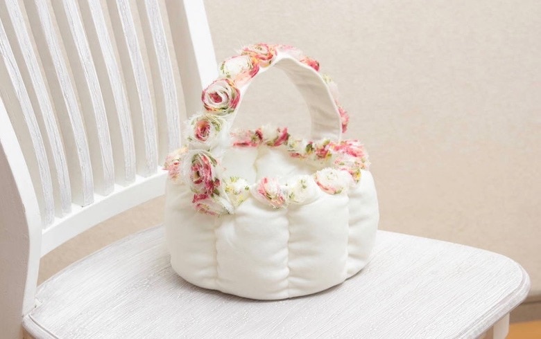 マイクロファイバー バスケット 約13×18cm [Rose marshmallow]