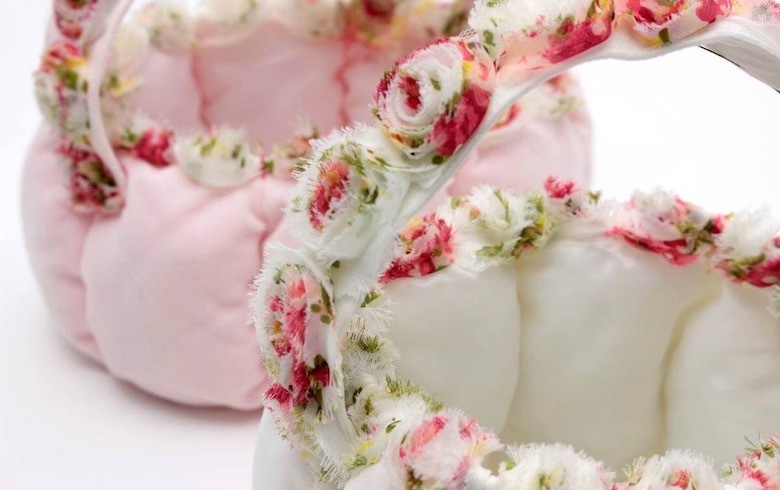 マイクロファイバー バスケット 約13×18cm [Rose marshmallow]