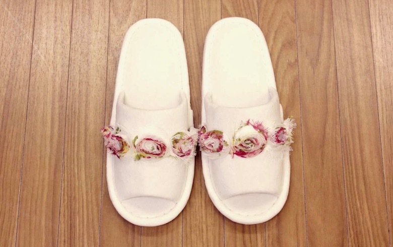 Rose marshmallow マイクロファイバー スリッパ｜インテリアレース