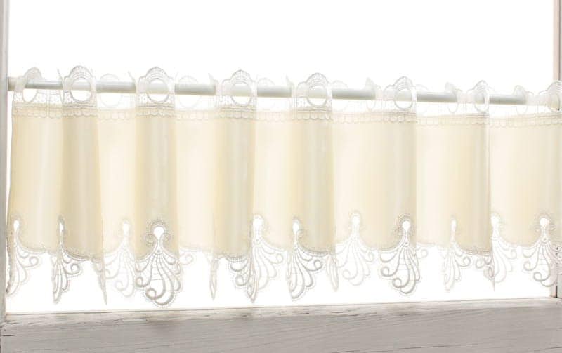 カフェカーテン【☆あみたん☆様オーダー品　レースアーチカーテン】ハンドメイド 2枚いり カフェカーテン のれん 区切り 突っ張り棒 インテリア