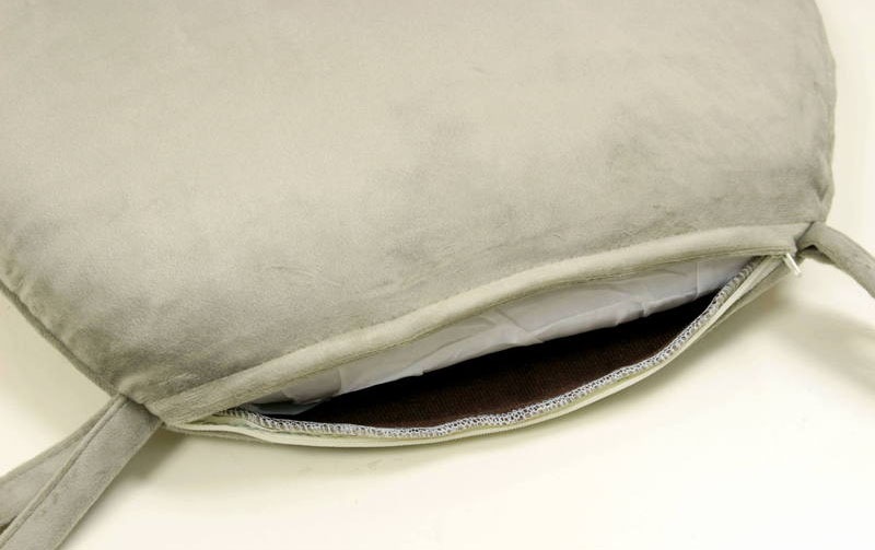 花柄プリント 紐付シートクッション 約43×45cm [Belle Heure]