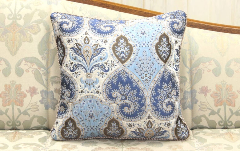 Alva シェニール織 クッションカバー 約45×45cm｜インテリアレース