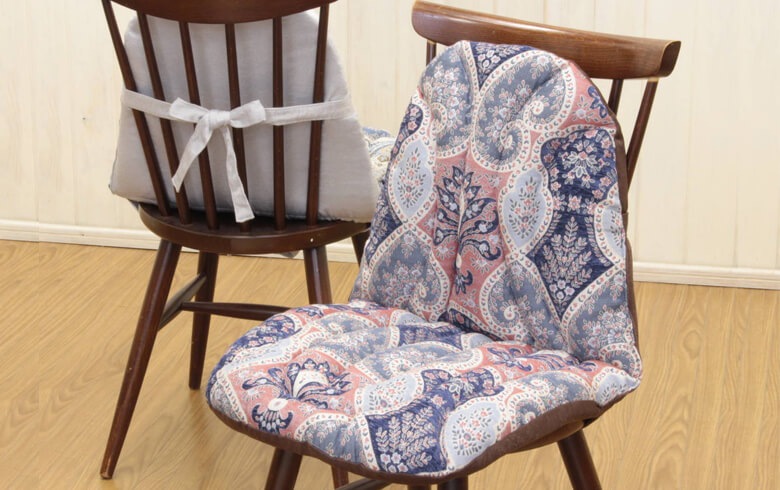 Alva シェニール織 チェアクッション 約45×80cm｜インテリアレース