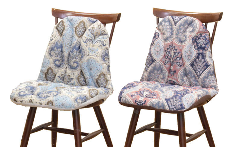 Alva シェニール織 チェアクッション 約45×80cm｜インテリアレース