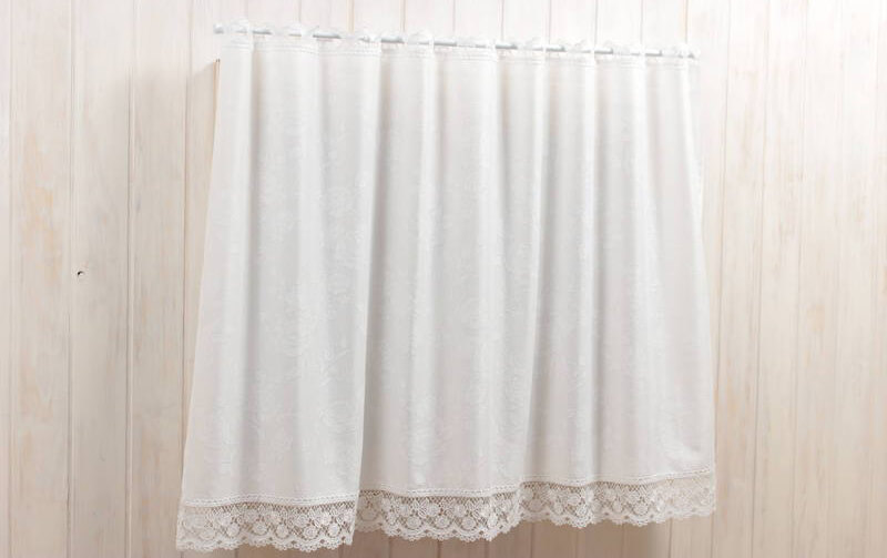 遮熱･遮像･UVカット･花粉キャッチ 機能性カフェカーテン 約147×90cm [Moderate]