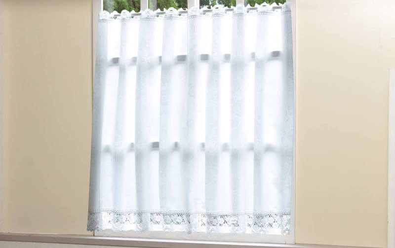 遮熱･遮像･UVカット･花粉キャッチ 機能性カフェカーテン 約147×90cm [Moderate]