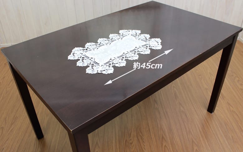 ダマスク柄ジャカード織 テーブルセンター 約30×45cm [Damask rose]