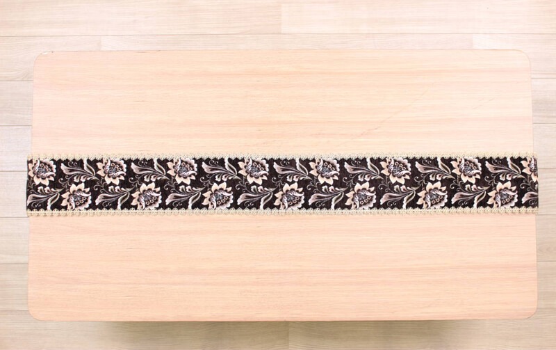 Brownie シェニール織 テーブルランナー 約16×200cm｜インテリアレース