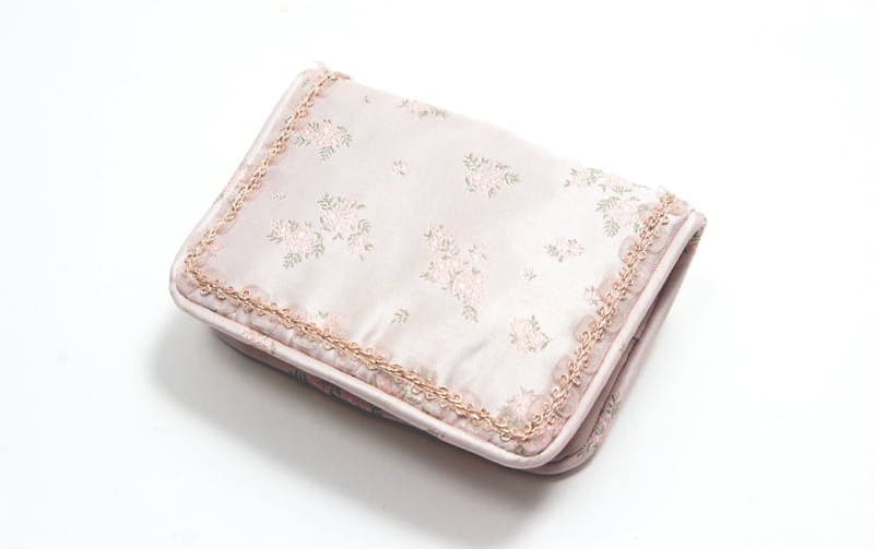 小花柄 ミニティッシュケース 約9×12cm [Fleur Rose]