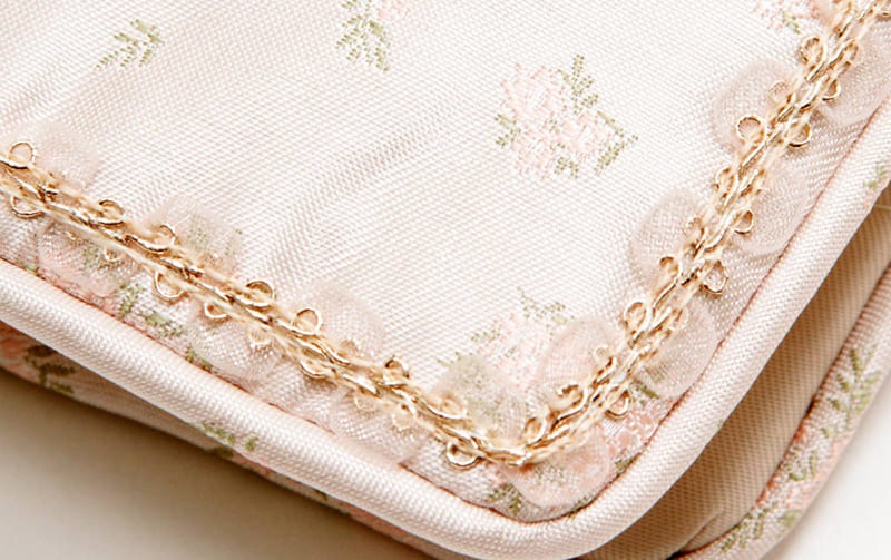 小花柄 ミニティッシュケース 約9×12cm [Fleur Rose]