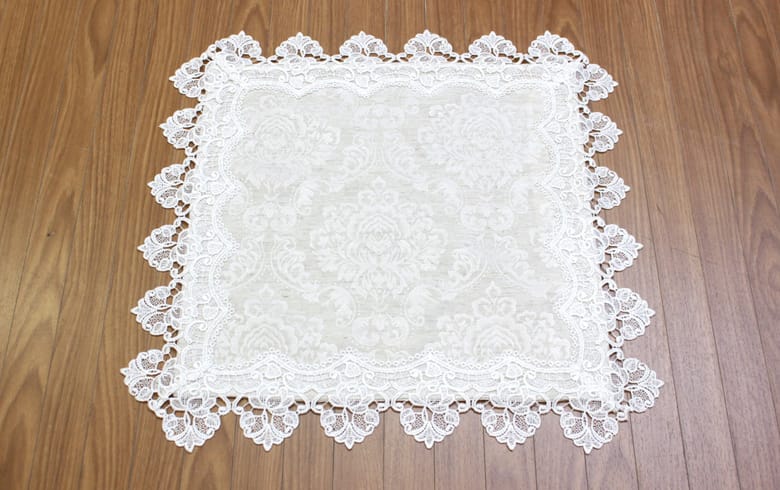 ダマスク柄ジャカード織 クッションカバー 約45×45cm [Damask rose]