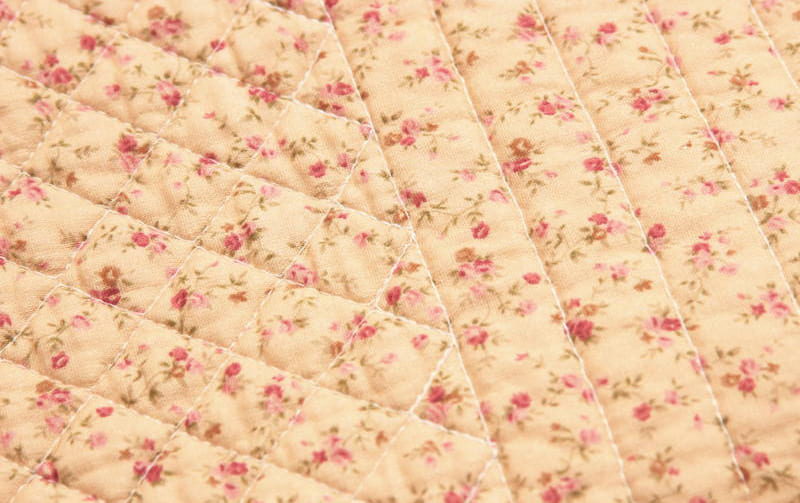 マルチカバー 花柄コットンキルト 約195×195cm [Nostalgic Rose]