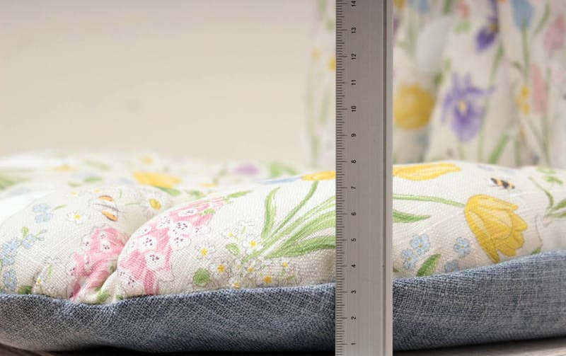 ボタニカルプリント チェアクッションＬ 約45×90cm [Lapin Botanique]
