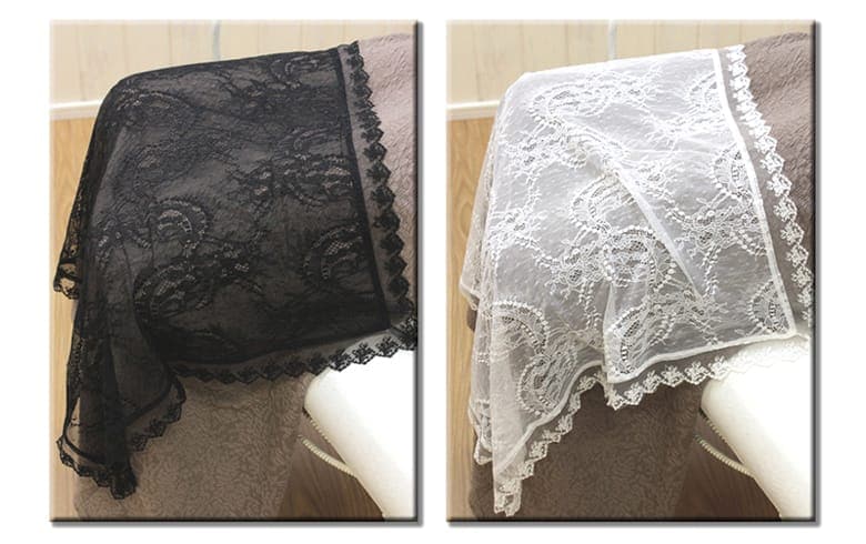 ラッセルレース マルチクロス 約60×60cm [Breeze-vail]