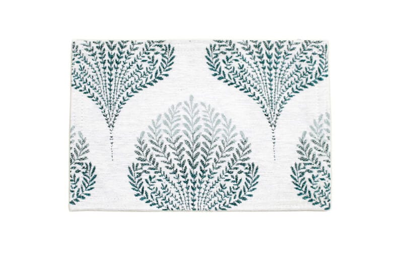 シェニール織 ティーマット 約20×30cm [Herb Leaf]