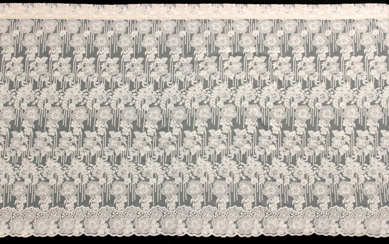 チュールレース カフェカーテン 約135×75cm [memoire]