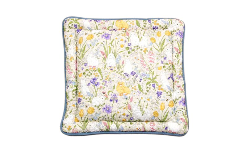 コットンキルト シートクッション 約50×50cm [Lapin Quiltine]