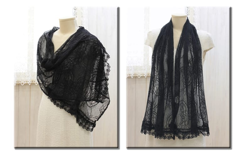 solstissレースストール 30％OFF】ソルティス・レース カシミヤストール | レース