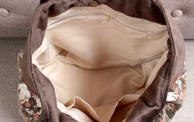 ジャカード織 ボニートートバッグ 約27×43×15cm [sonette]