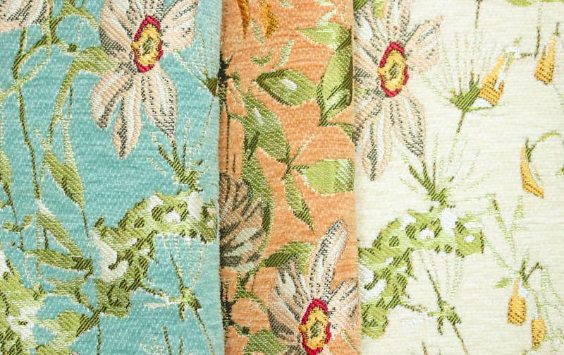 シェニール織 紐付シートクッション 約43×45cm [Bask]｜インテリア