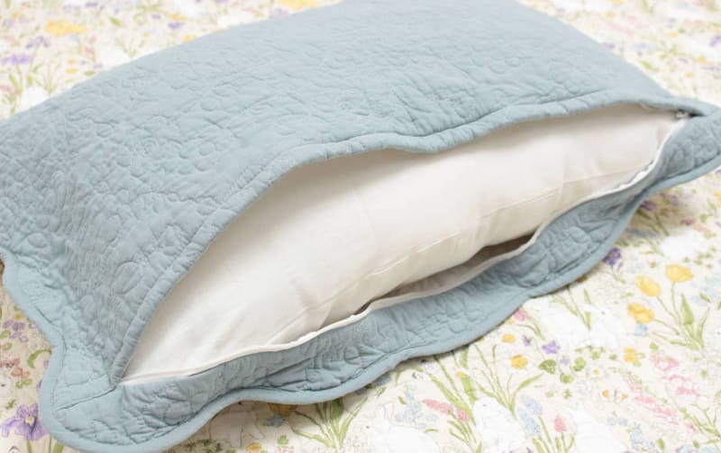 コットンキルト ピローケース 約43×63cm [Lapin Quiltine]