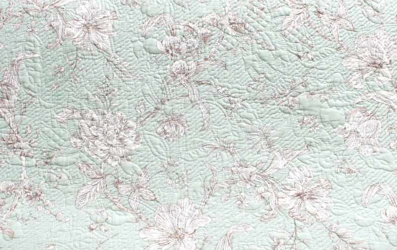 コットン多針キルト マルチカバー 約200×250cm [calm mint]