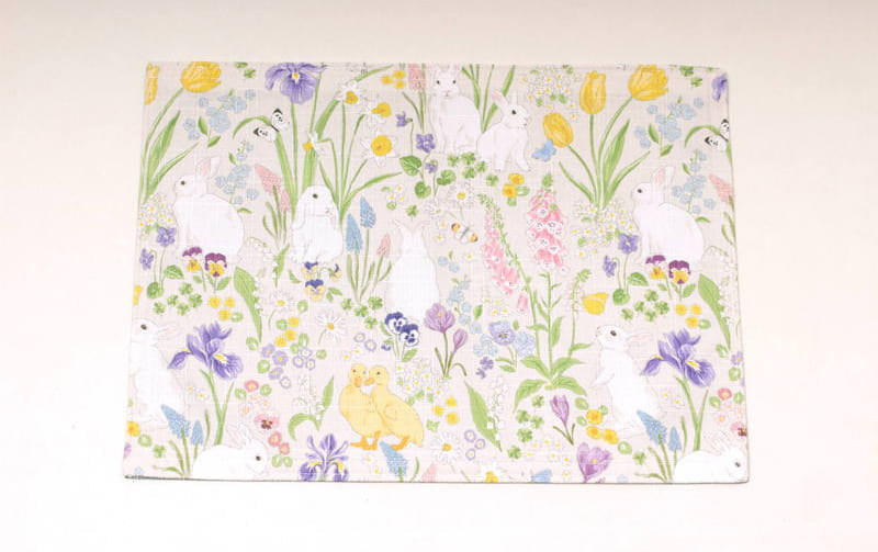 ボタニカルプリント ランチョンマット 約32×45cm [Lapin Botanique]