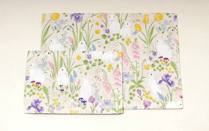 ボタニカルプリント ランチョンマット 約32×45cm [Lapin Botanique]