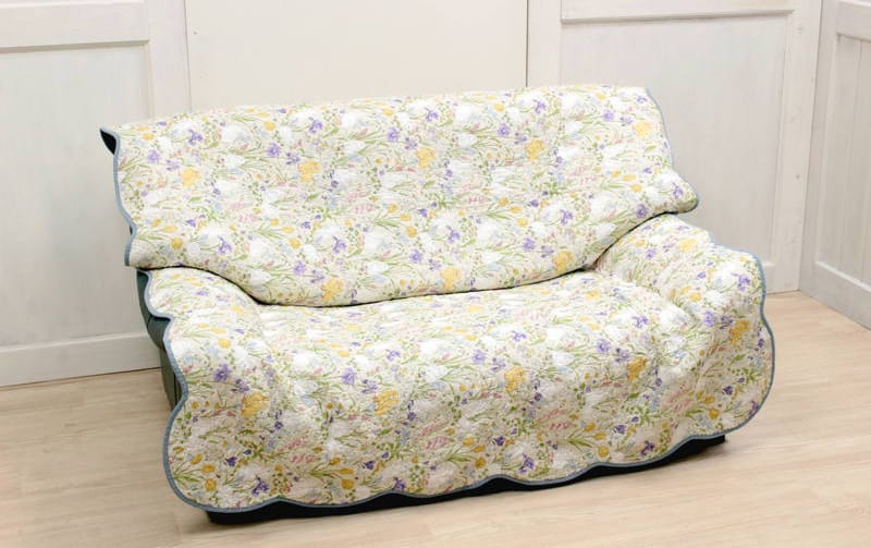 コットンキルト マルチカバー 約135×195cm [Lapin Quiltine