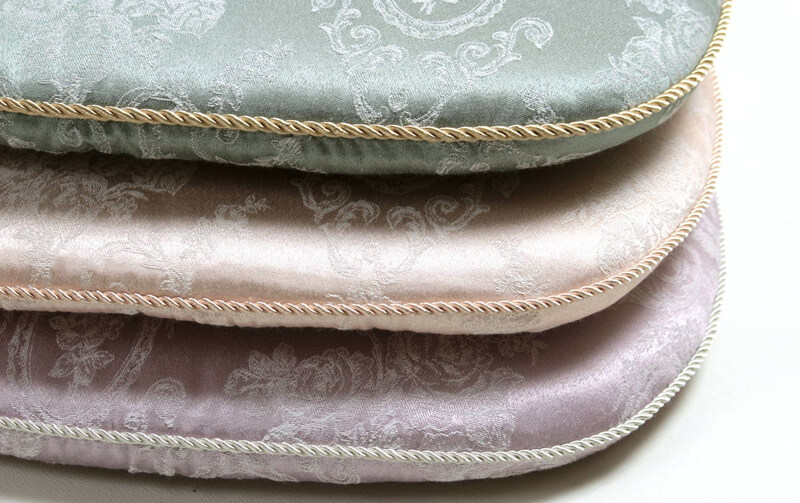 撥水ジャカード 紐付シートクッション 約43×45cm [Meilleure]