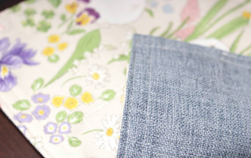 ボタニカルプリント ティーマット 約20×30cm [Lapin Botanique]