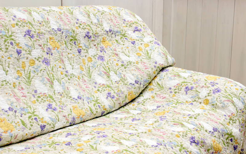 コットンキルト マルチカバー 約195×245cm [Lapin Quiltine]