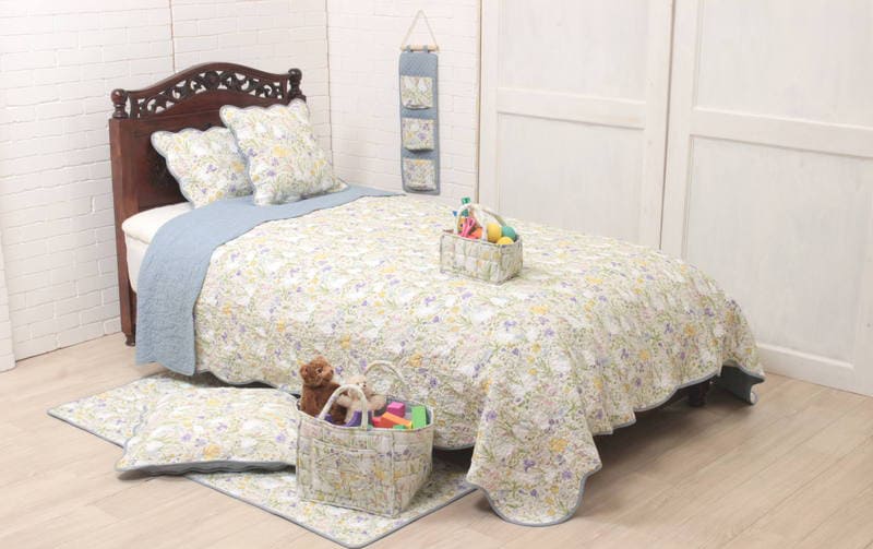 コットンキルト マルチカバー 約195×245cm [Lapin Quiltine]