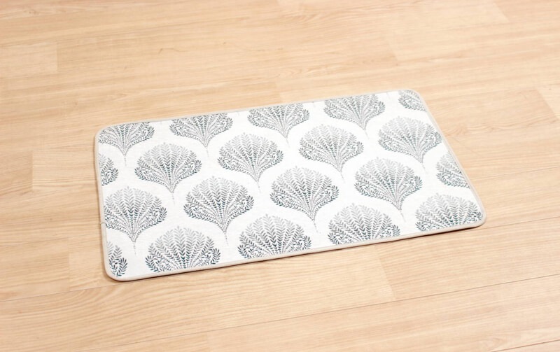 シェニール織 マット 約50×80cm [Herb Leaf]