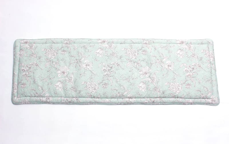 コットン多針キルト ロングシートクッション 約50×150cm [calm mint]