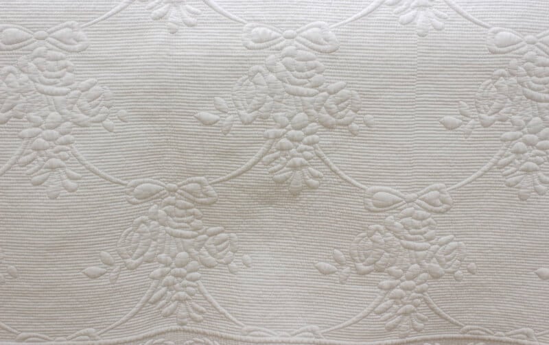 Salle Blancheur 多針キルト マルチカバー 約140×200cm｜アミ