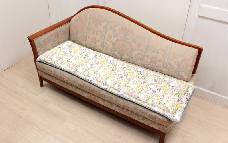 コットンキルト ロングシートクッション 約50×150cm [Lapin Quiltine]