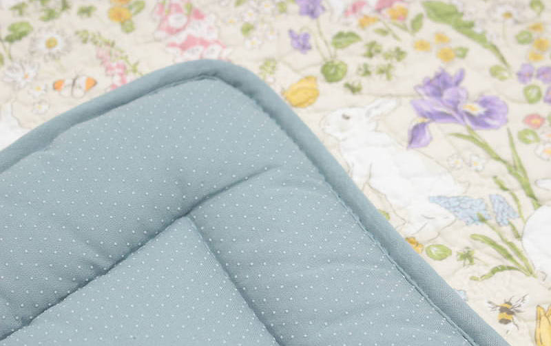 コットンキルト ロングシートクッション 約50×150cm [Lapin Quiltine]