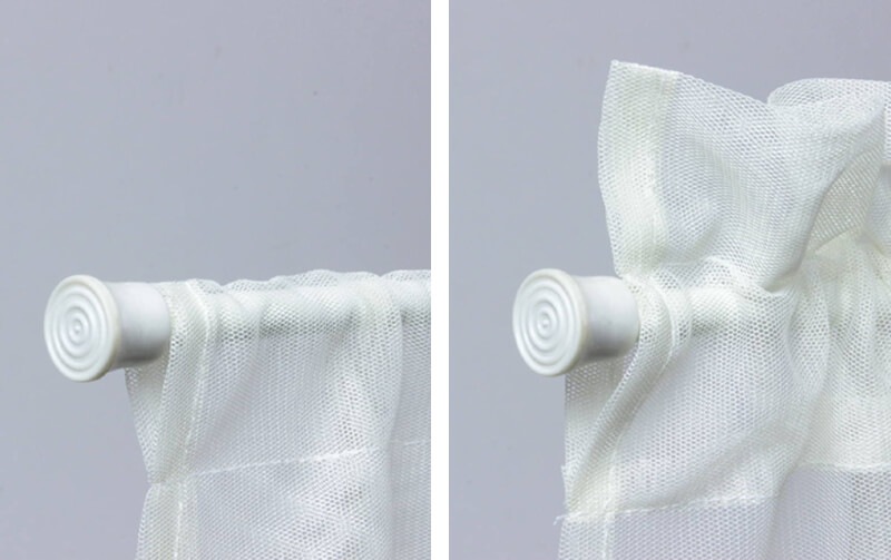 【SALE】チュールレース＆ローズ刺繍 カフェカーテン 約150×45cm