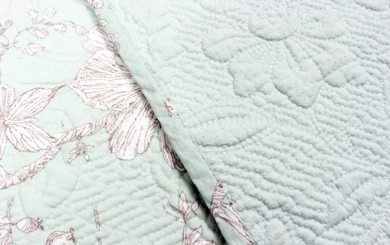 コットン多針キルト ロングマット 約58×180cm [calm mint]