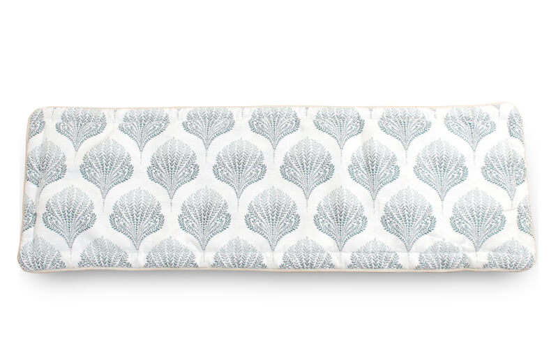 シェニール織 ロングシートクッション 約47×144cm [Herb Leaf]