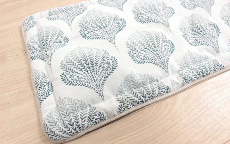 シェニール織 ロングシートクッション 約47×144cm [Herb Leaf]