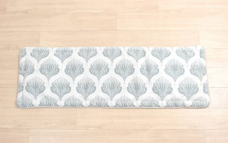 シェニール織 ロングシートクッション 約47×144cm [Herb Leaf]