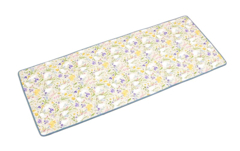 コットンキルト ロングマット 約60×150cm [Lapin Quiltine]