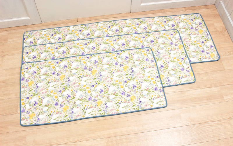 コットンキルト ロングマット 約60×180cm [Lapin Quiltine]