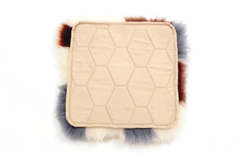 ムートン シートクッション 長毛ミックス 約40×40cm｜インテリアレース