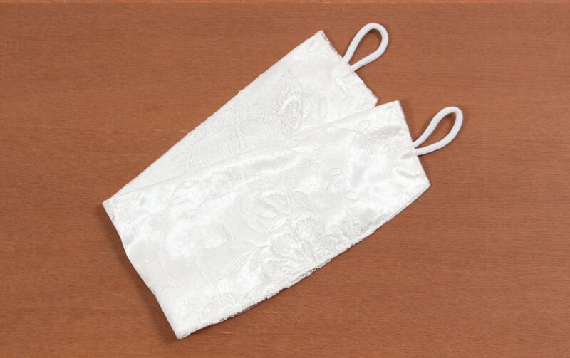 総柄刺繍＆ギュピール　レースカーテン 約100×135cm [Brilliantly-Crystal]