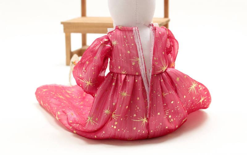 【着せ替え用】星屑柄 パーティードレスセット