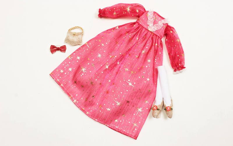 【着せ替え用】星屑柄 パーティードレスセット